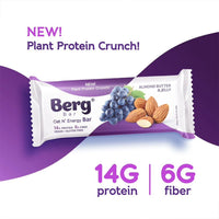Thumbnail for Berg Bar Almond Butter and Jelly - Plant Protein Crunch - Box of 8 - Berg Bites - Clean Energy