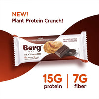 Thumbnail for Berg Bar Peanut Butter Dark Chocolate - Plant Protein Crunch - Box of 8 - Berg Bites - Clean Energy