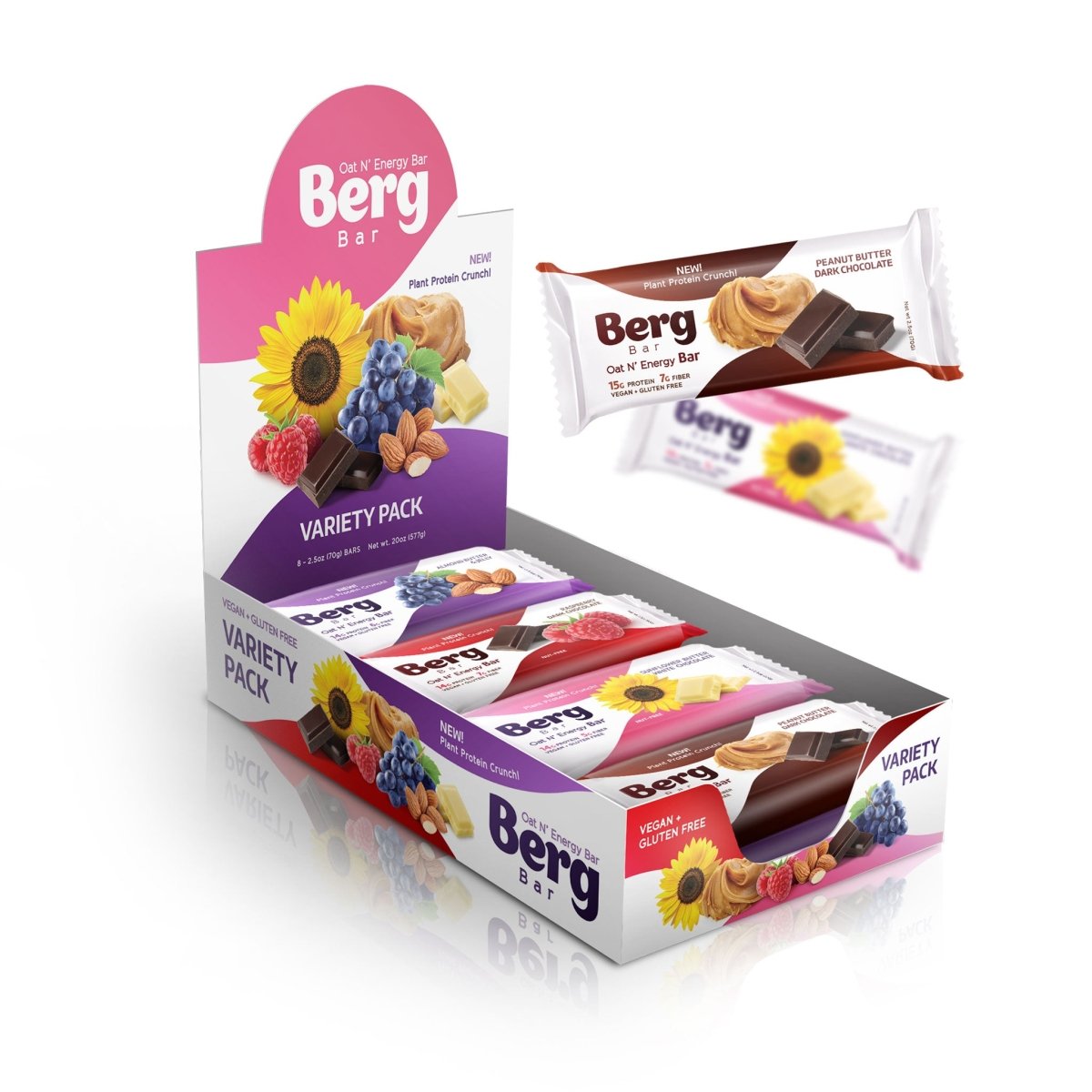 Berg Bars - Box of 8 - Berg Bites - Clean Energy