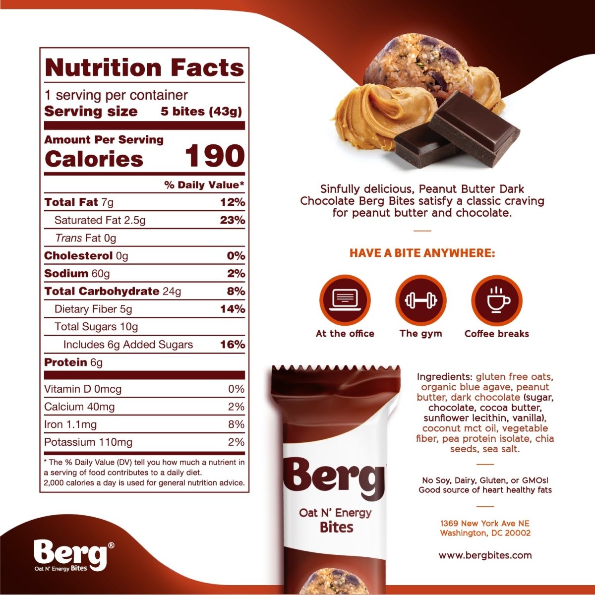 Berg Bites - Box of 8 - Berg Bites - Clean Energy