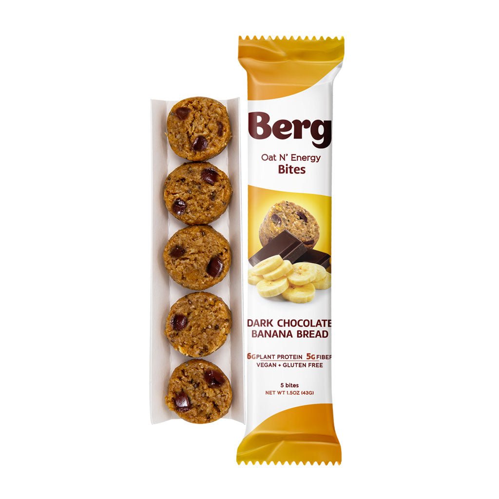 Berg Bites Dark Chocolate Banana Bread - Box of 8 - Berg Bites - Clean Energy