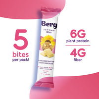 Thumbnail for Berg Bites Sunflower Butter White Chocolate - Box of 8 - Berg Bites - Clean Energy