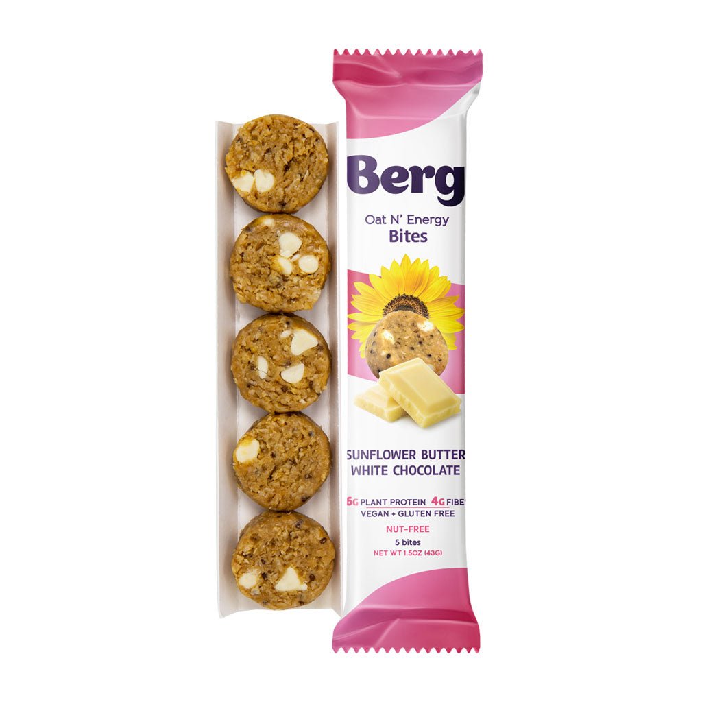 Berg Bites Sunflower Butter White Chocolate - Box of 8 - Berg Bites - Clean Energy